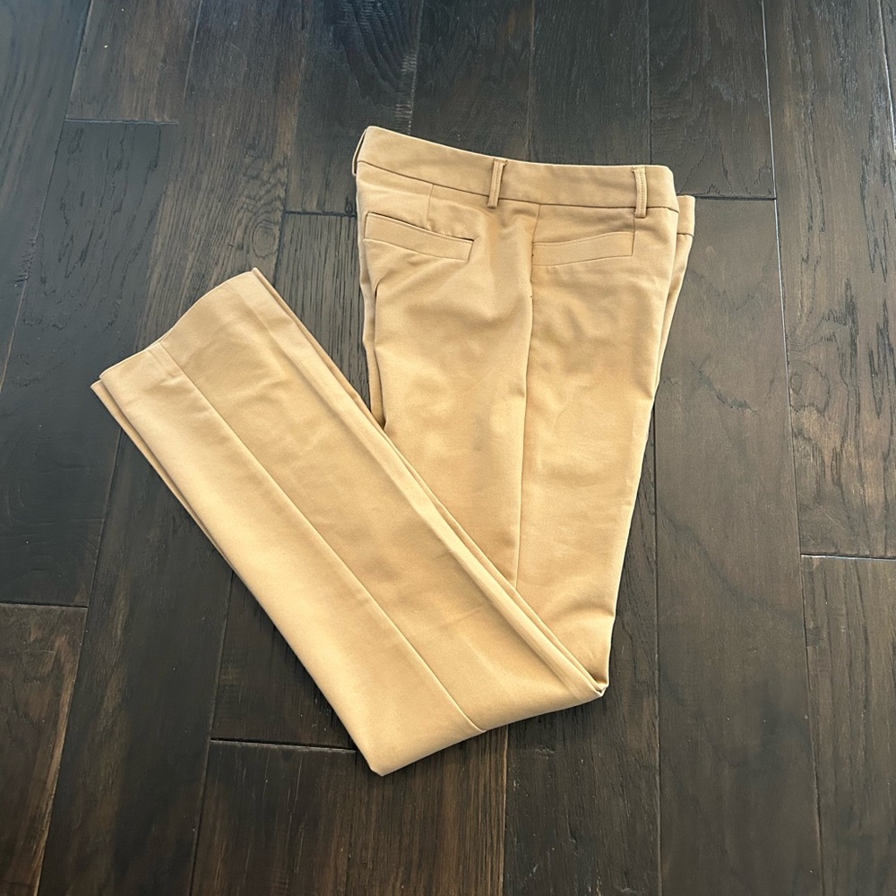 Express Columnist taupe straight leg pants size 2R